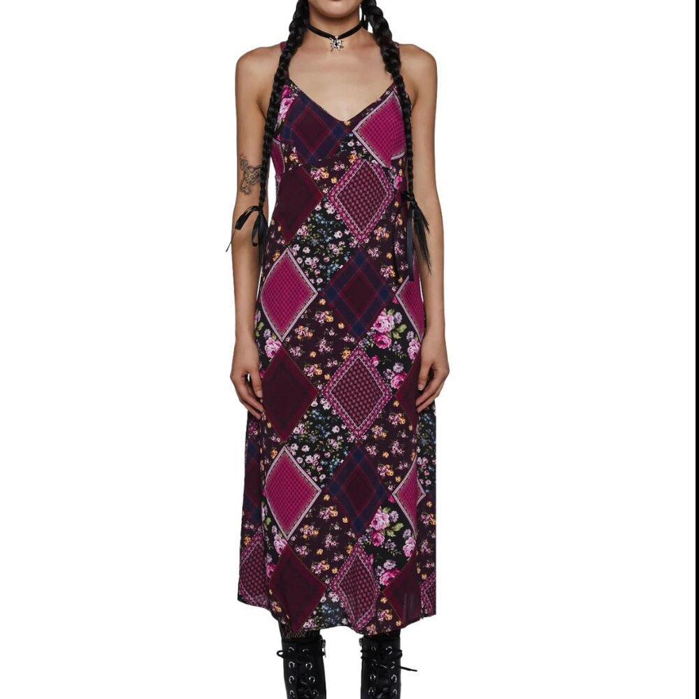 Subterranean Chic Maxi Dress dELiA*s by Dolls Kill 90's Patchwork SOLD OUT